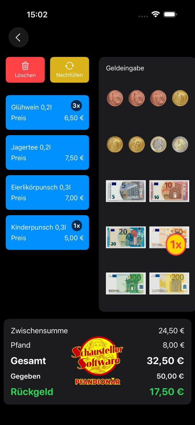 Pfandionär iPhone Verkauf